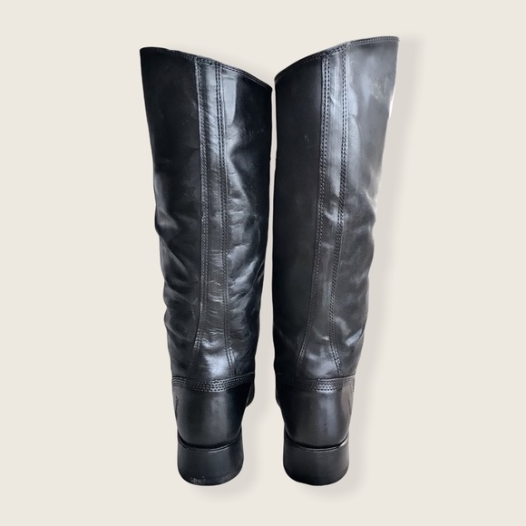 Frye 150th Anniversary Cavalry 12L Black Leather Casual Vintage Tall WesternBoot - Picture 11 of 15